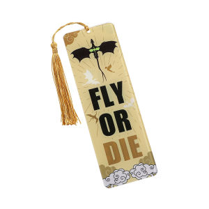 Fourth Wing Bookmark - Dragon Knight Story Bookmark supplies with exquisite silky tassels Gothic Dragon Bookmark Series.