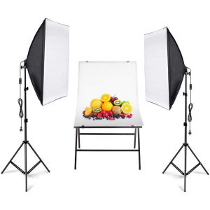 Lampu Studio Lighting Softbox Kit Light Lamp Bulb Mentol Terang Umbrella Tripod Shooting Soft Box 5500k Reflector Lights Photography Softbox Lighting Kits Professional Continuous Light Soft Box With Bulb E27 For Photo Studio Shoot Equipment