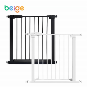 Beige ที่กั้นเด็ก คอกกั้นเด็ก ที่กั้น ประตูกั้นเด็ก ประตูกั้นบันได ที่กั้นบันได สำหรับเด็กและสัตว์เลี้ยง ไม่ต้องเจาะผนังรุ่น ล๊อคอัตโนม