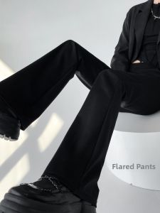 MiiOW | High Waist Slim Fit Black Pants Split Design Womens Fashion Trousers Thin Model Spring Summer Autumn New Arrival MiiOW