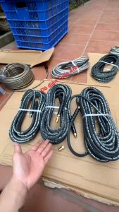 dây rửa xe dây xịt rửa 10m15m20m chuyên sử dụng cho máy rửa xe culoa kéo áp lực cao 2 đầu ren 13mm