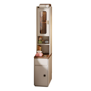 YANGYING | Narrow Tall Fingerprint Lock Storage Bedside Cabinet