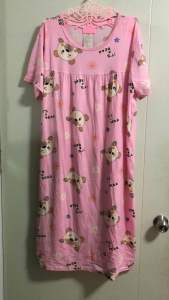 ชุดนอน 6XL แบบกระโปรง (ผ้ายืด)นิ่ม เด้ง ใส่สบายไม่ร้อน อกยืดได้ไม่เกิน 56” ยาวไม่เกิน 46”