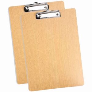 wooden Clipboard Office School Supplies Student Writing Pad Hard Board Clip Pad Folder Clip board A4