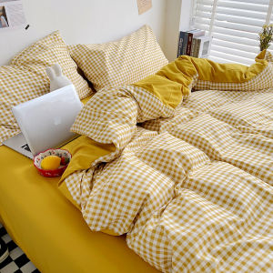 Four-Piece Bedding Set Pure Cotton All Cotton Bed Sheets Duvet Cover Duvet Cover Fitted Sheet 3 Student Dormitory Single Person Double Three-Piece Set 4