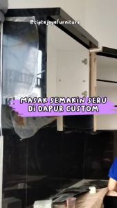 Cipta Jaya - Kitchen Set Rak Lemari Dapur Cabinet Atas Bawah Anak Alumunium Kayu Hpl Wastafel Custom Hpl Bahan Kokoh