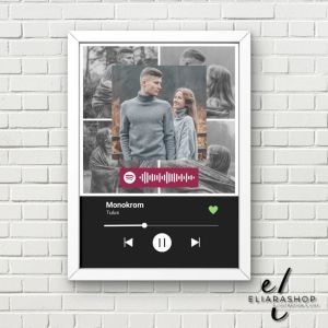 Spotify Music Frame Kado Graduation / Ulangtahun / Anniv Custom Song and Photo Kado Unik Murah