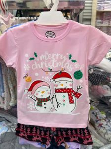 Baby Kids Korean Design Cotton Terno T-Shirt+Shorts Sleepwear Set Clothing Summer Tshirt