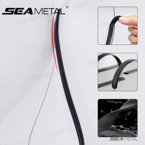 4PCS Car Door Bumper Strip Black Body Protector Anti-scratch & Anti-scuff Protective Strip Body Decoration Strip