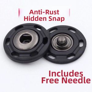 FEIZHUXIANSEN | Hidden Snaps Large Snap Button Invisible Conceal Clips