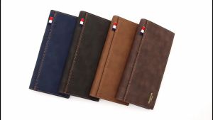 3GOL กระเป๋าสตางค์หนัง Secretary Wallet - กระเป๋าสตางค์แบบ Bifold แบบ Slim และ Multifunctional Stand Up กระเป๋าสตางค์สมุดเช็คปกจาก ถูกต้อง