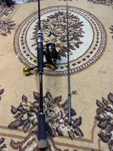 Joran zorro iqris set reel bc uzui dan set spining reel evo3000powerhandle