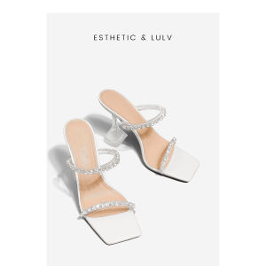 Stunning Womens High Heel Sandals Summer Thick Heel Fashionable Low Cut Zipper Closure Breathable Leather Outerwear