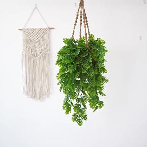 Artificial Turtle leaf wall hanging Plants Vine Hanging Garland Fake Foliage Flowers Home Kitchen Garden Office Wedding Wall Decor