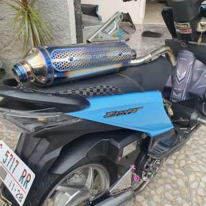 Promo Ramadhan Knalpot kenochi Stainles blue pnp all beat all mio original ryusei project