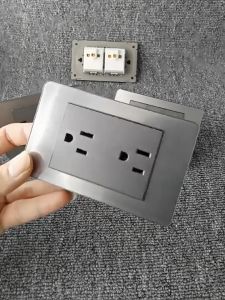 Stainless Steel Series Wall switches and sockets 1 2 3 Gang Switch/Outlet