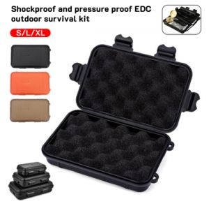 Qaao S/L/XXL Size Outdoor Plastic Waterproof Sealed Survival Box Container Camping Outdoor Travel Storage Box