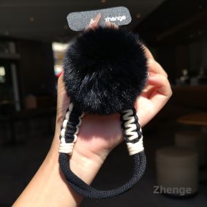 ZHENGEGE | Colorful Woven Soft Ball Short Wrist Strap for Phone