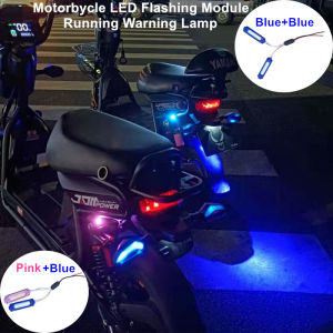 Angelila DC12V or DC24V Motorcycle Warning Flasher Lights Strobe Light Waterproof Car Lights Red Blue Auto Flash Parking Signal Lamp Truck Warning Light