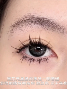 [graded] Big Eyes 14.5MM  Myopia Contact Color Doll Glasses Annual Use Graded 0.00~-8.00 小众个性美瞳14.5大直径半年抛大梅花灰色爆款近视隐形眼镜带度数