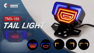 TMX 155 Running Tail Light Turn Signal Light Brake Light With RGB Flashing Fit TMX155/125 /RUSI /TC125 /CG125 /150