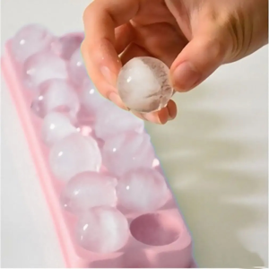 3D Round Balls Ice Plastic Molds DIY Cube Tray Silicone Molds for Whisky Juice Ice Ball Making Household Ice Mold with Cover