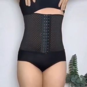 STYLECLUB Slim Body Shaper Tummy Trimmer Waist Stomach Trainer Control Girdle Belt Black
