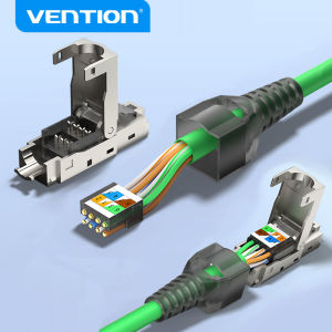 MỚI RJ45 Cat8 Cat7 Cat6A Công Cụ-Miễn Phí Dễ Dàng Kết Thúc Cắm 2000 MHz 40G LAN Cáp Có Thể Tái Sử Dụng Được Bảo Vệ Nhiều Màu Sắc Kim Loại Kết Nối