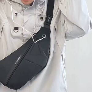 LABER LEE Tas selempang pria bahan kanvas Waterproof Trendy Cool Messenger Shoulder Bag