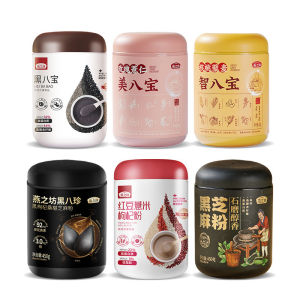 Black Eight Treasure Breakfast Beverage Powder Nutritious Instant Drink Sesame Rice Black Beans Red Beans Coix Seed Goji Berry