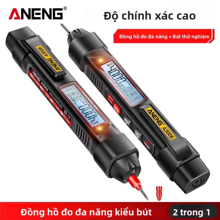 Chuyên Nghiệp Loại Bút Kỹ Thuật Số Đồng Hồ Vạn Năng 4000 Đếm AC/DC Bút ...