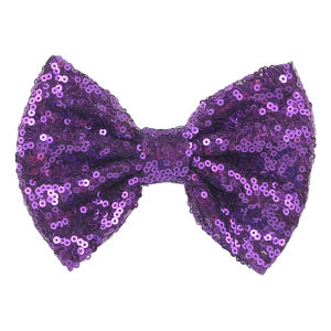 10Pcs/Lot 5" Glitter Big Barrettes Sequins Hair Bow Without Clips Chic Messy DIY Hair Accessories For Mouse Ears Headband