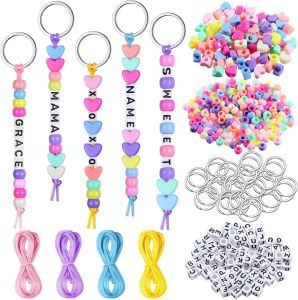 556Pcs/Set Multi Color Polymer Clay Beads And Letter Beads For DIY Bracelets Keychains Jewelry Making Craft Supplies