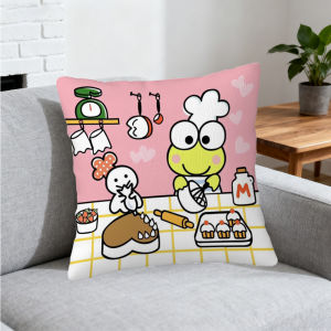 Sanrio | Sanrio KEROKEROKEROPPI Covers Cartoon Sofa Decorative Home Double-sided Printing Short Plush Cushion Cover Christmas gift