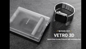 MAGEASY Vetro 3D Hybrid Glass Screen Protector compatible for A/Watch Model 41mm / 45mm