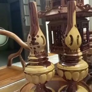 ĐÈN trang trí  gỗ trắc dây cao 30cmx12cm