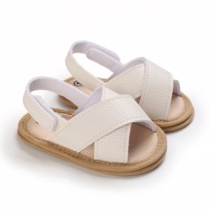 Casual Cute Solid Color Open Toe Sandals For Baby Boy Girls Breathable Lightweight Walking Shoes For Spring And Summer