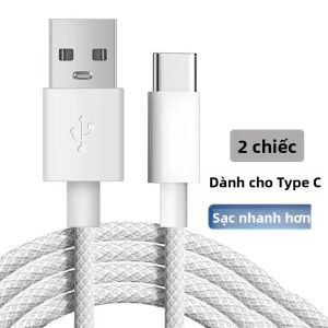Cáp Sạc Nhanh 30W USB A Sang Type C Bện Chắc Chắn Dành Cho iPhone 15/16 Samsung Huawei - Sạc Dữ Liệu Điện Thoại Di Động Tương Thích Android