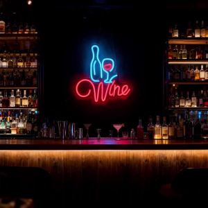BAR Neon Sign Wine LED Neon Light for Wall Art Decor USB Powered Light Up Sign for Man Cave Pub Club Party Room Art Decor Gifts