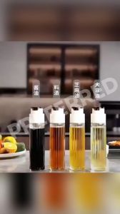 PREFERRED SHOP 500ML Glass Cooking Oil Bottle Gravity Auto Open Close Oil Dispenser Kitchen Household Sauce Bottles Leakproof
