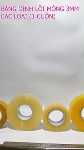 Nguyên cây 6 cuộn băng dính màu vàng trong các chủng loại