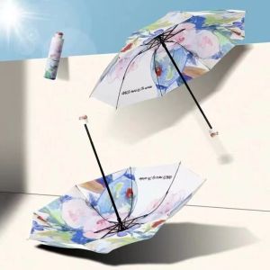 Vintage Lightweight Rain & Sun Umbrella UV Protection