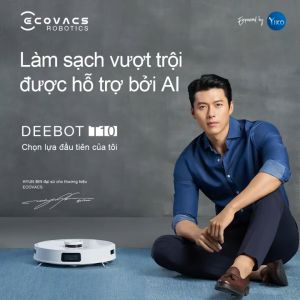 Robot Hút Bụi Ecovacs Deebot T10 Robot Hút Bụi Thông Minh Robot Lau Nhà Công Nghệ Quét Laser Lực Hút 3000Pa Tự Động Tránh Chướng Ngại Vật BH 12 Tháng Nhập Đức