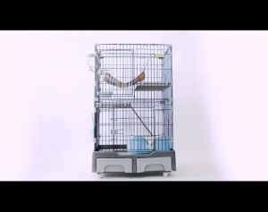 (4 COLOUR) Premium Multi Purpose 2 Level Cat Cage/ Rumah Haiwan Kucing Sangkar Kucing Besar - Multi Cage