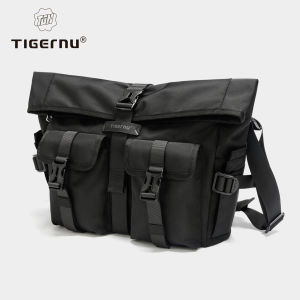 Tigernu Fashion Messenger Bags Male Shoulder Bags 13.3inch Laptop Bag Outdoor Crossbody Bags For Men Cycling Bags Boys Messenger