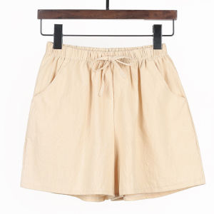 ASran | Cotton Linen A-line Wide-leg Shorts for Women