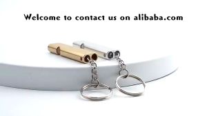 peluit 2 lubang aluminium peluit double gantungan kunci pluit 2 lubang peluit survival SH LC110