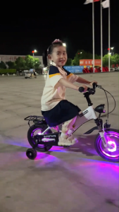 Beige จักรยานเด็ก 16 จักรยาน เด็ก 3 ขวบ ขึ้นไป ผู้ชาย รถจักรยานเด็ก มีไฟหน้า มีล้อสะท้อนแสง