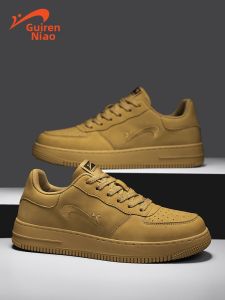 K-BIRD | Trendy Versatile Couple Leather Upper Low Top Casual Shoes