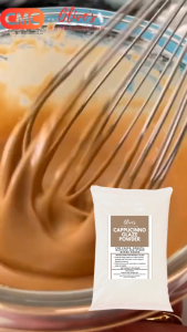 Olive’s Cappuccino Glaze Powder 250G | Easy Mix | Coffee Flavor | Smooth & Creamy | For Donuts Waffles & Cakes